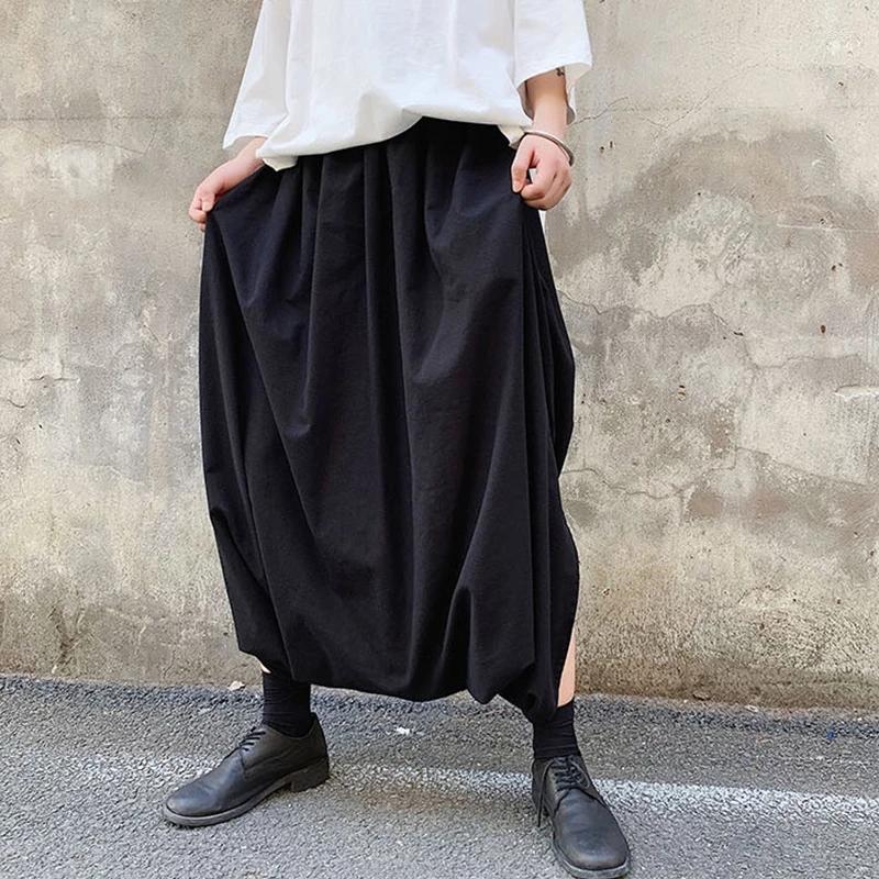 Men' Pants Men' Trousers And Skirts In The Summer Rock Personality Non-Mainstream Casual Loose Large Size Nine-Minute, Black
Men' Pants Men' Trousers And Skirts In The Summer Rock Personality Non-Mainstream Casual Loose Large Size Nine-Minute, Black