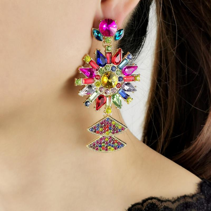 Dangle Earrings & Chandelier Multicolor Crystal Drop For Woman 2023 Fashion Jewelry Statement Big Pendant Earring Decorate AccessoriesDangle
Dangle Earrings & Chandelier Multicolor Crystal Drop For Woman 2023 Fashion Jewelry Statement Big Pendant Earring Decorate AccessoriesDangle