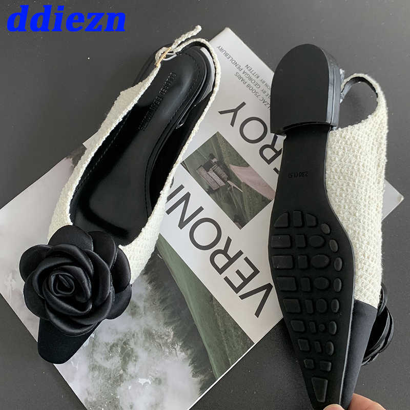 Luxury Flats Sandals Shoes for Ladies 2023 Summer Spring Fashion Shallow Female Pointed Toe Flower Women Shoes Sandals Slides 0316, Black
Luxury Flats Sandals Shoes for Ladies 2023 Summer Spring Fashion Shallow Female Pointed Toe Flower Women Shoes Sandals Slides 0316, Black