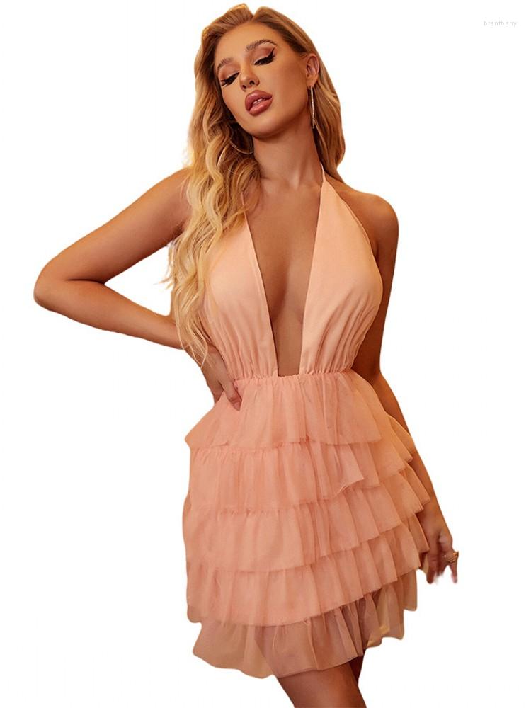 Casual Dresses Backless Mini Dress Women Gowns Summer Sleeveless Deep V Evening Princess Cake Birthday Outfit Sexy Party Vestidos, Apricot
Casual Dresses Backless Mini Dress Women Gowns Summer Sleeveless Deep V Evening Princess Cake Birthday Outfit Sexy Party Vestidos, Apricot