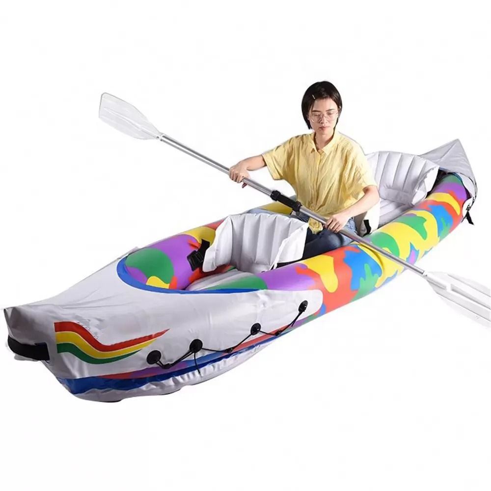 380x90cm Portable 3-Person Surfboard Inflatable Sport Kayak Set Canoe Boat with 2 pcs Aluminum Oars and High Output Air Pump In Stock by air to USA
380x90cm Portable 3-Person Surfboard Inflatable Sport Kayak Set Canoe Boat with 2 pcs Aluminum Oars and High Output Air Pump In Stock by air to USA