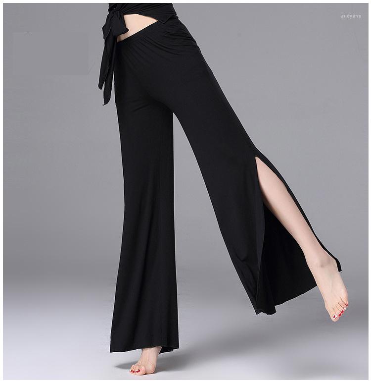 Stage Wear Womem Dance Practice Clothes Belly Costume Modal Fabric Pants Lady Long Black White Split Trousers Dancewear
Stage Wear Womem Dance Practice Clothes Belly Costume Modal Fabric Pants Lady Long Black White Split Trousers Dancewear
