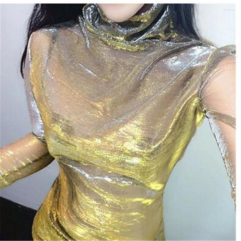 Women's T Shirts Shiny Women's Turtleneck T-shirt Top Perspective Sunscreen Long Sleeve Skinny Tops Women Solid Slim Clubwear Ladies, Purple
Women's T Shirts Shiny Women's Turtleneck T-shirt Top Perspective Sunscreen Long Sleeve Skinny Tops Women Solid Slim Clubwear Ladies, Purple