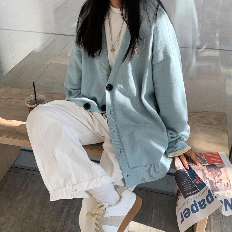 Women's Knits V-neck Long Sleeve Cardigan Women Knitted Basic Casual Oversized Sweater Autumn Winter Female Ladies Jumpers College, Gray
Women's Knits V-neck Long Sleeve Cardigan Women Knitted Basic Casual Oversized Sweater Autumn Winter Female Ladies Jumpers College, Gray