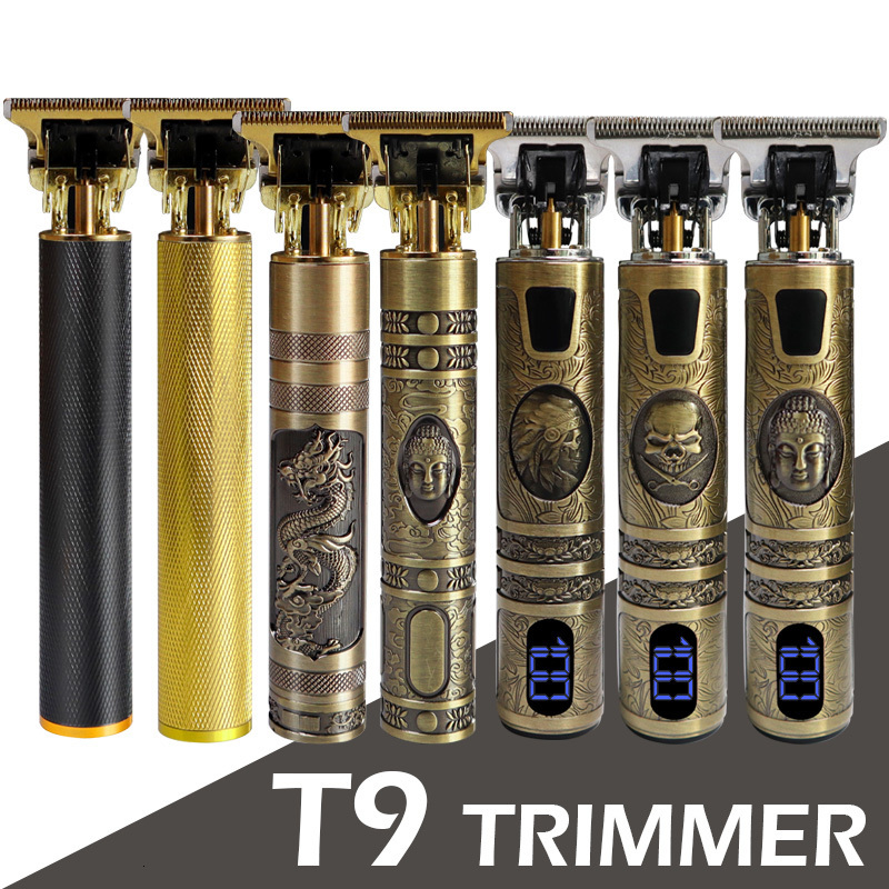 Hair Trimmer T9 Men's Electric shaver Beard men face hair trimmer razor for facial cleaning T type blade clipper 230317 C260312