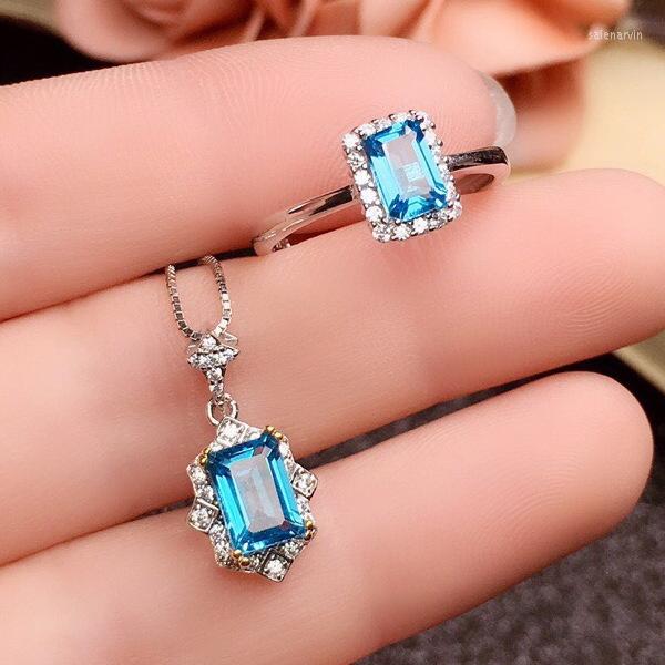 Chains Light Luxury Exquisite Sea Blue Topaz Open Ring Female Plated 18K Platinum Pendant Necklace Set
Chains Light Luxury Exquisite Sea Blue Topaz Open Ring Female Plated 18K Platinum Pendant Necklace Set