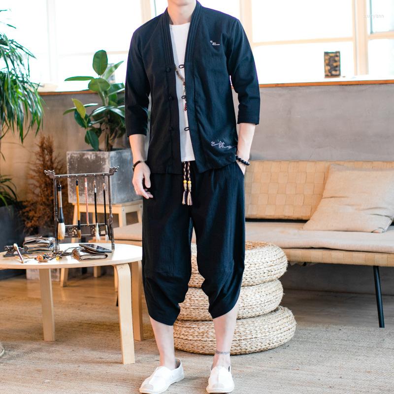 Active Sets Men Sweatsuits Sportswear Summer Cotton Linen Loose Shirt Sweatshirt Sweatpant Casual Jogger Meditation Kungfu Yoga Tai Chi Set, Black
Active Sets Men Sweatsuits Sportswear Summer Cotton Linen Loose Shirt Sweatshirt Sweatpant Casual Jogger Meditation Kungfu Yoga Tai Chi Set, Black