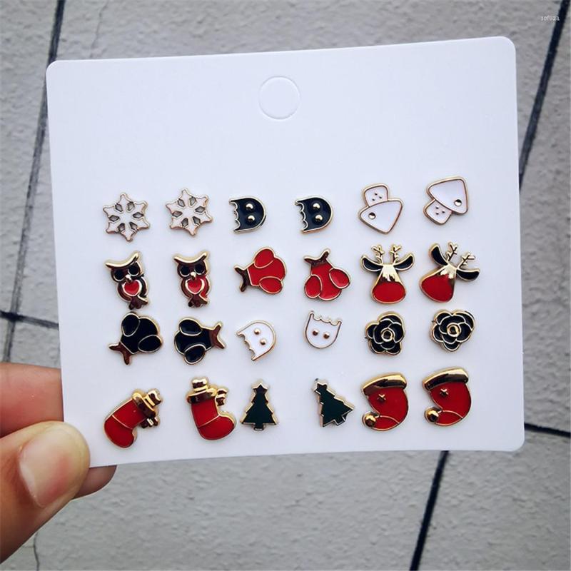Stud Earrings Vintage 1 Card 12 Pairs Series Statement Christmas Tree For Women Santa Claus Snowman Drop Jewelry
Stud Earrings Vintage 1 Card 12 Pairs Series Statement Christmas Tree For Women Santa Claus Snowman Drop Jewelry
