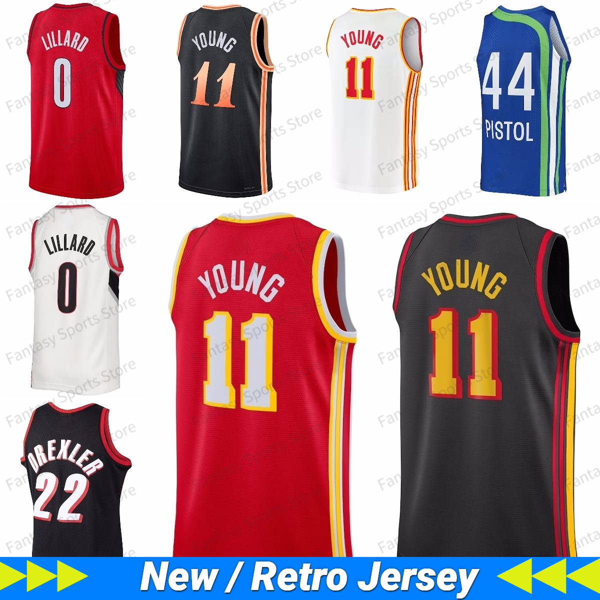 New Trae Young Damian Lillard Jersey Pete 44 PISTOL Maravich Clyde Drexler Retro Basketball Jerseys Mens Stitched 0 11Red White Blue 2022 2023, Men jersey
New Trae Young Damian Lillard Jersey Pete 44 PISTOL Maravich Clyde Drexler Retro Basketball Jerseys Mens Stitched 0 11Red White Blue 2022 2023, Men jersey