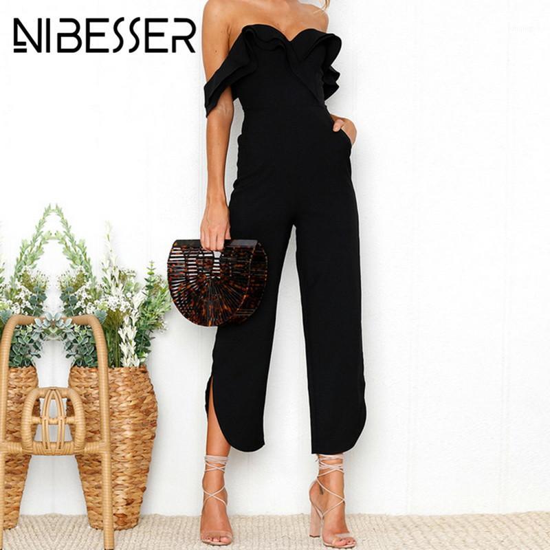 Women' Jumpsuits Women Tiered Ruffle High Waist Jumpsuit Romper Split Casual Overall Femme Sexy Backless Off Shoulder Black
Women' Jumpsuits Women Tiered Ruffle High Waist Jumpsuit Romper Split Casual Overall Femme Sexy Backless Off Shoulder Black