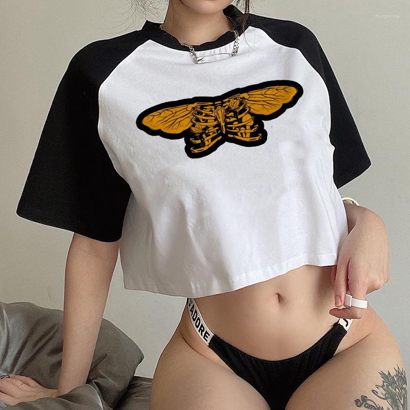 Women' T Shirts Oversized T-Shirt Harajuku Aesthetic Short Sleeved Tshirts Streetwear Vintage Clothes Butterfly Fairy Grunge O-Neck Crop, Y405
Women' T Shirts Oversized T-Shirt Harajuku Aesthetic Short Sleeved Tshirts Streetwear Vintage Clothes Butterfly Fairy Grunge O-Neck Crop, Y405