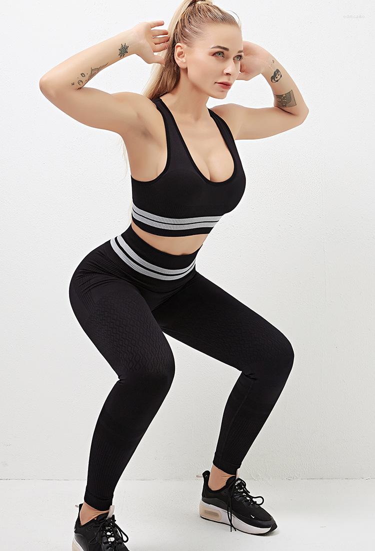 Active Sets Women Sport Yoga Bra Suit Set Gym Workout Clothes Sports Fitness Crop Top High Waist Seamless Leggings Tights, Black
Active Sets Women Sport Yoga Bra Suit Set Gym Workout Clothes Sports Fitness Crop Top High Waist Seamless Leggings Tights, Black