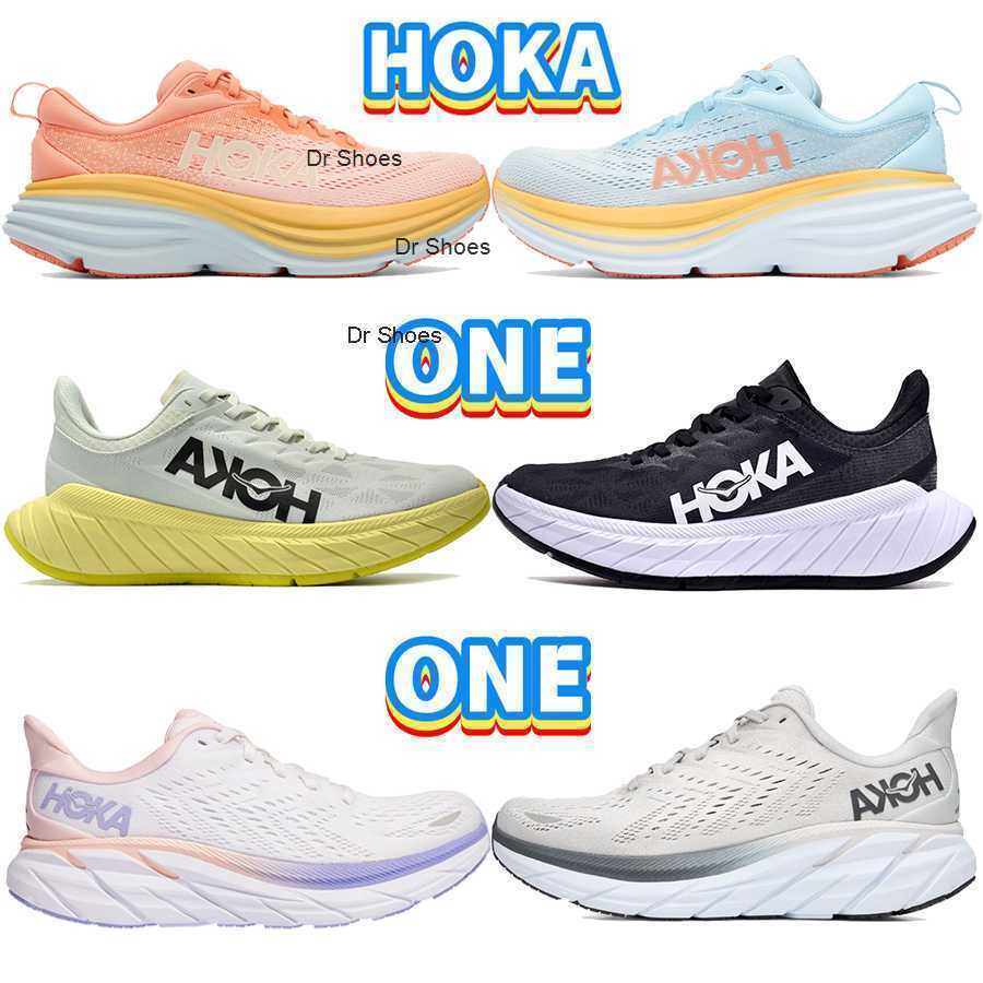 

TOP HOKA ONE Running Shoes Bondi 8 Clifton 8 Carbon x 2 Lilac Marble Amber Yellow Goblin Blue white black diva citrus Hot Coral men women, 06 triple black