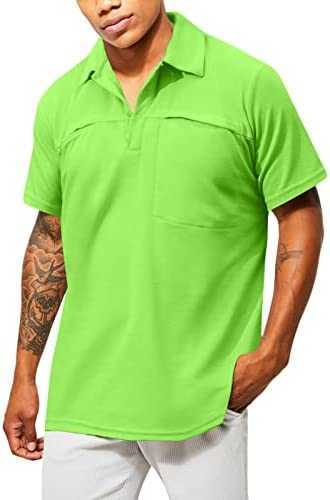 Men's polo shirts slim fit shirts short sleeve v-neck golf shirt lapel collar athletic polo t-shirt with pocketEWEX, White
Men's polo shirts slim fit shirts short sleeve v-neck golf shirt lapel collar athletic polo t-shirt with pocketEWEX, White