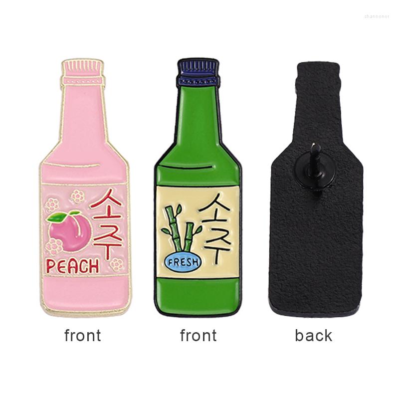 Brooches Alloy Enamel Brooch Cute Mini Pink Peach Wine Bottle Badge Clothes Decorations Alcoholic Drink Lapel Pin Jewelry
Brooches Alloy Enamel Brooch Cute Mini Pink Peach Wine Bottle Badge Clothes Decorations Alcoholic Drink Lapel Pin Jewelry