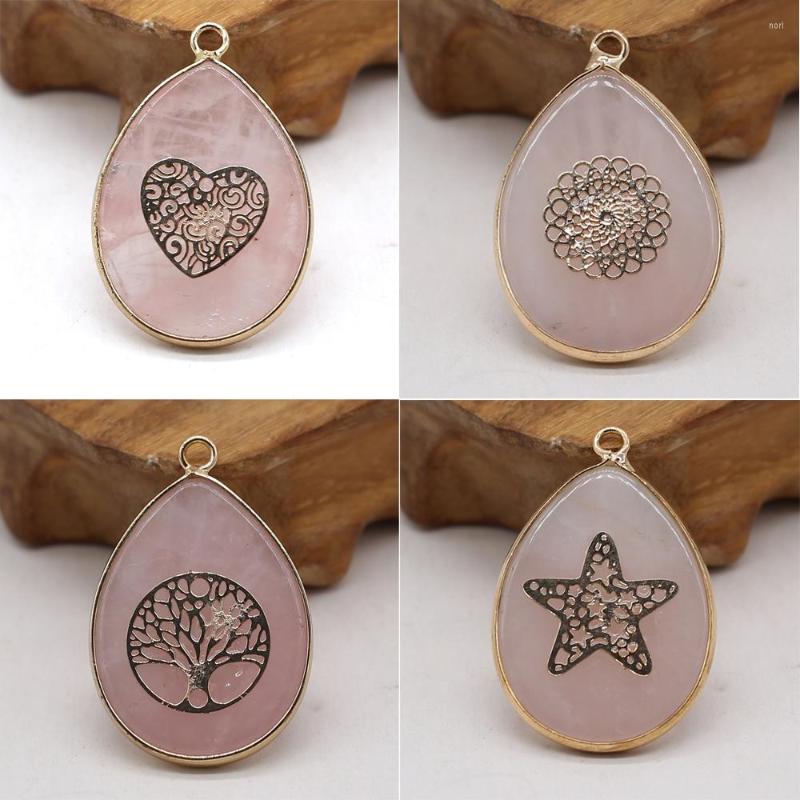 Pendant Necklaces Fashion Natural Stone Crystal Drop-shaped Rose Pink Quartz Charms DIY For Jewelry Making Necklace Earring Accessories
Pendant Necklaces Fashion Natural Stone Crystal Drop-shaped Rose Pink Quartz Charms DIY For Jewelry Making Necklace Earring Accessories