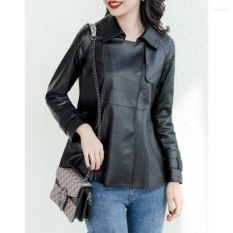 Women's Leather Jacket Genuine Women 2023 Korean Sheepskin Coat Female Spring Autumn Motorcycle Jackets, Black
Women's Leather Jacket Genuine Women 2023 Korean Sheepskin Coat Female Spring Autumn Motorcycle Jackets, Black