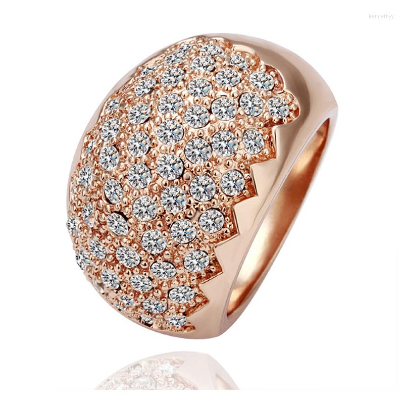 Wedding Rings Ociki Cubic Zirconia Rose Gold Color Crystal Party Ring CZ Love Gift For Women Jewelry Wholesale Drop
Wedding Rings Ociki Cubic Zirconia Rose Gold Color Crystal Party Ring CZ Love Gift For Women Jewelry Wholesale Drop