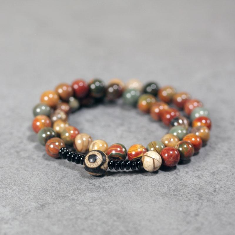Strand Beaded Strands Petrified Wood Stone Multi Row Stretch Bracelet Saucer Black Onyx Ethnic Spiritual Meditation Peace Jewelry Mom Gift
Strand Beaded Strands Petrified Wood Stone Multi Row Stretch Bracelet Saucer Black Onyx Ethnic Spiritual Meditation Peace Jewelry Mom Gift