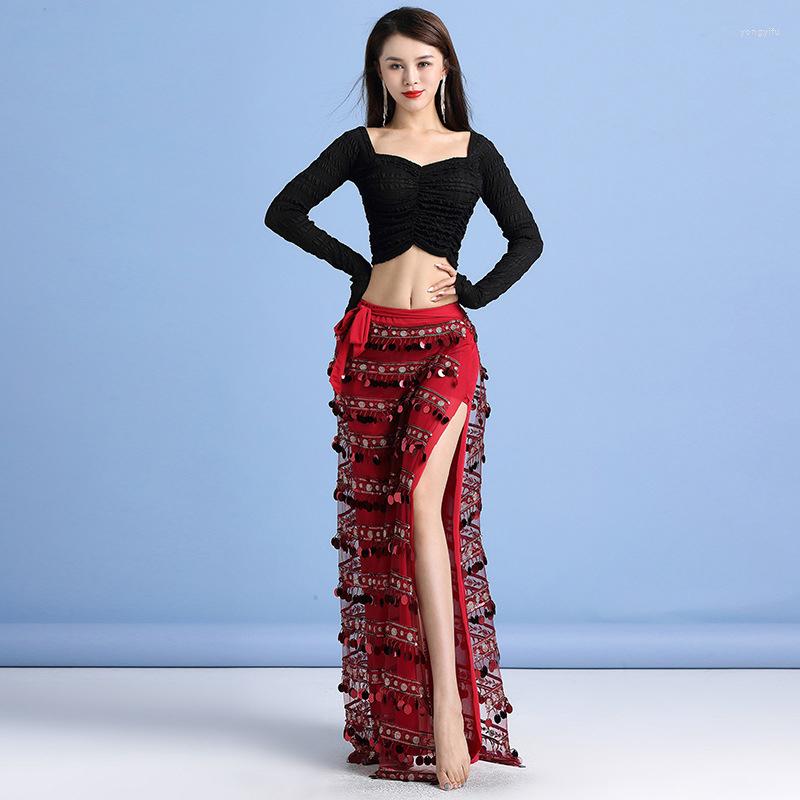 Stage Wear Autumn Winter Class Women Dance Elegant Outfit Belly Costume Set Sequins 3 Pieces (Top Hip Skirt And Underpants), White top
Stage Wear Autumn Winter Class Women Dance Elegant Outfit Belly Costume Set Sequins 3 Pieces (Top Hip Skirt And Underpants), White top