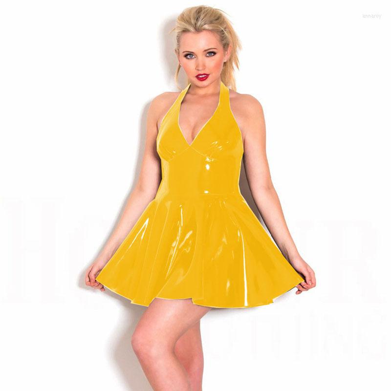Casual Dresses 6XL Deep V-neck PVC Mini Dress Backless Women Shiny Party Cosplay Clubwear Gothic Sleeveless Vestido Sexy A-line Pleated, Black
Casual Dresses 6XL Deep V-neck PVC Mini Dress Backless Women Shiny Party Cosplay Clubwear Gothic Sleeveless Vestido Sexy A-line Pleated, Black