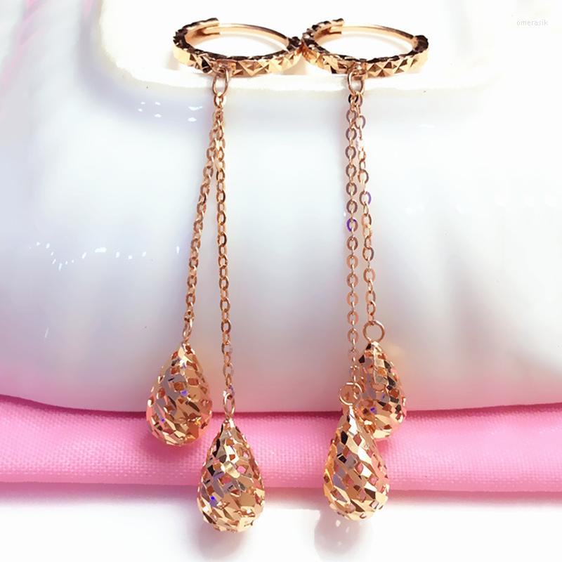 Dangle Earrings 585 Purple Gold Plated 14K Rose Shiny Drop Shape For Women Simple Hollow Craft Fashion Engagement Jewelry
Dangle Earrings 585 Purple Gold Plated 14K Rose Shiny Drop Shape For Women Simple Hollow Craft Fashion Engagement Jewelry
