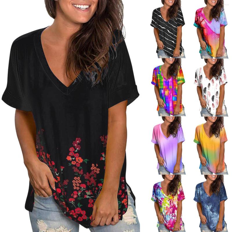 Women's T Shirts Womens Summer Tops Floral Short Sleeve V Neck Tee Printed Side Split Tunic Women Medium, Red
Women's T Shirts Womens Summer Tops Floral Short Sleeve V Neck Tee Printed Side Split Tunic Women Medium, Red