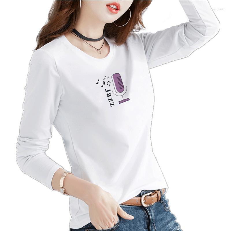 Women's T Shirts LUKAXSIKAX 2023 Spring Autumn Women Long Sleeve T-shirt High Quality Cute Funny Microphone Print 95% Cotton, Blue
Women's T Shirts LUKAXSIKAX 2023 Spring Autumn Women Long Sleeve T-shirt High Quality Cute Funny Microphone Print 95% Cotton, Blue
