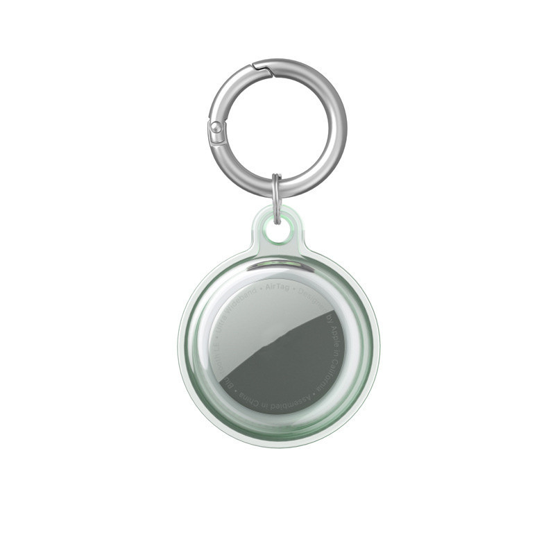 AirTag Trackers Case Loop Soft TPU Silicone Protective Cases Anti-lost Device Finder Keychain Tracker Protect Cover with Buckle Scratch Resistant