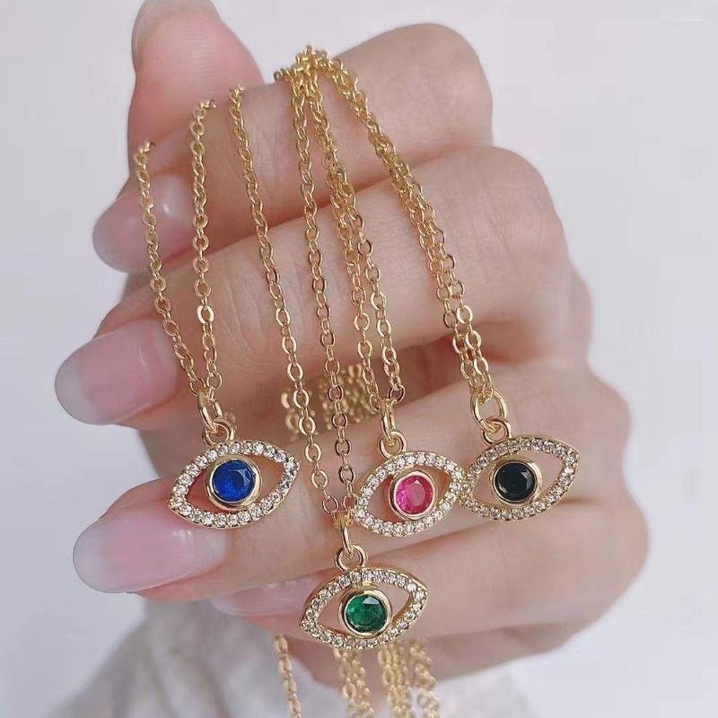 Chains 6Pcs Gold Color Eye Zircon Pendant CZ Micro Pave Eyes Charm Necklace Lucky Fashion
Chains 6Pcs Gold Color Eye Zircon Pendant CZ Micro Pave Eyes Charm Necklace Lucky Fashion