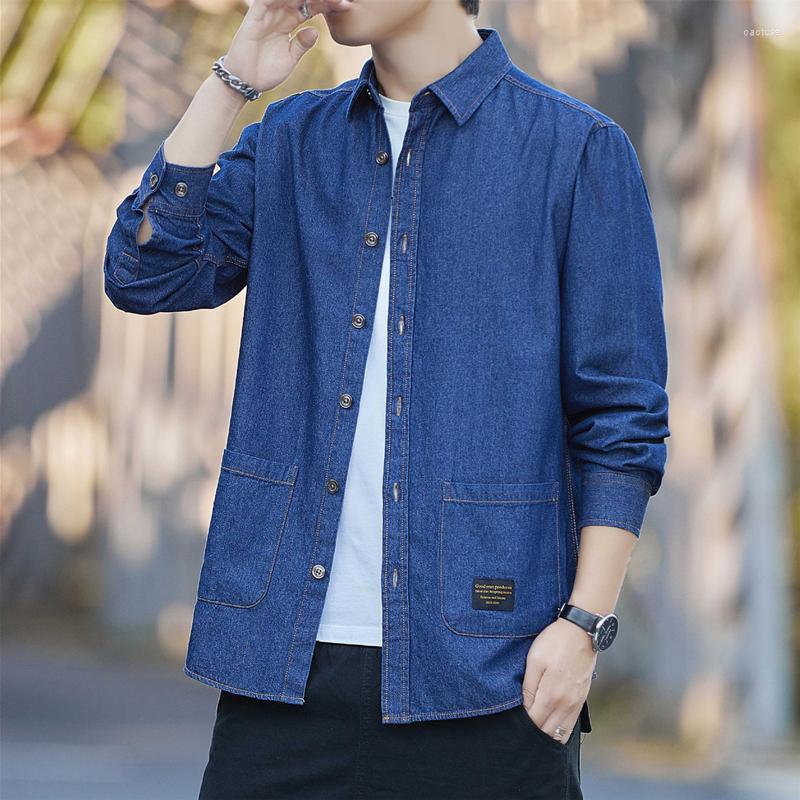 Men's Casual Shirts 2023 Spring Men's Brand Denim Shirt Multi Pocket Cotton Long Sleeve Thin Jean Jacket Male Fashion All Match Cowboy, 803-in blue
Men's Casual Shirts 2023 Spring Men's Brand Denim Shirt Multi Pocket Cotton Long Sleeve Thin Jean Jacket Male Fashion All Match Cowboy, 803-in blue