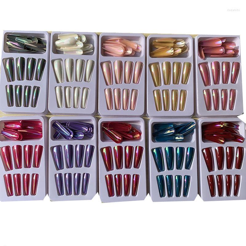 False Nails 24PCS Luxury Glitter Bling Press On Extra Long Square Full Cover Coffin Nail Tips High Quality Aurora Fake, Beige
False Nails 24PCS Luxury Glitter Bling Press On Extra Long Square Full Cover Coffin Nail Tips High Quality Aurora Fake, Beige