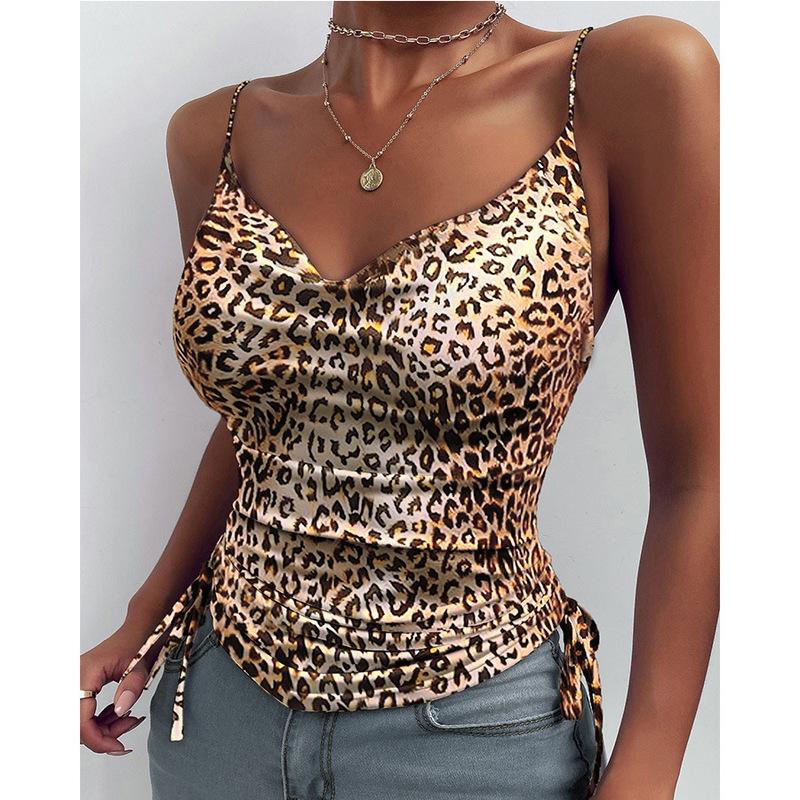 Women' Blouses & Shirts Women Summer Blouse Sexy V Neck Backless Spaghetti Strap Office Ladies Sleeveless Casual Top Leopard Print BlusasWo, White
Women' Blouses & Shirts Women Summer Blouse Sexy V Neck Backless Spaghetti Strap Office Ladies Sleeveless Casual Top Leopard Print BlusasWo, White