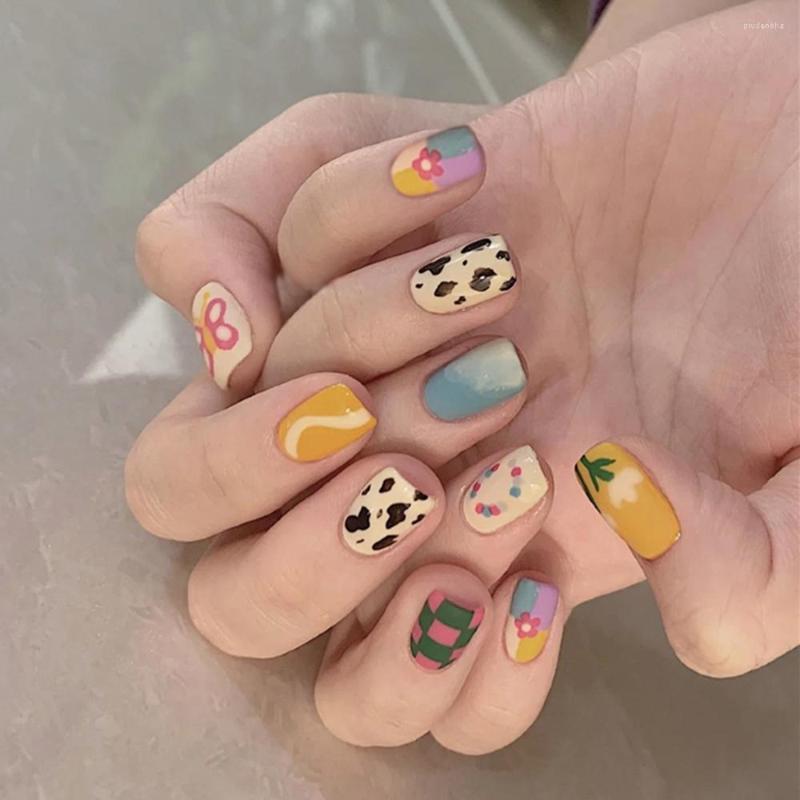 False Nails 24PCS Fake Nail Patch Cute Short Cow Butterfly Printed Full Finished For Girl Art Tips Press On Wearable, 369635
False Nails 24PCS Fake Nail Patch Cute Short Cow Butterfly Printed Full Finished For Girl Art Tips Press On Wearable, 369635