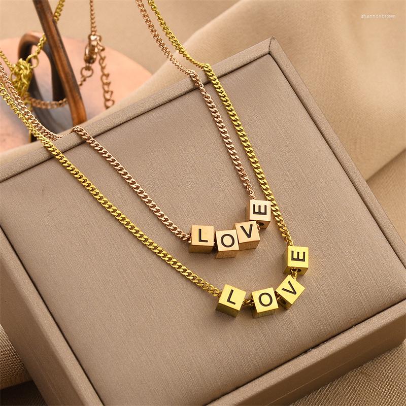 Pendant Necklaces Vintage Stainless Steel Letter LOVE Square Necklace For Women Cuban Chain Couple Lovers Trendy Jewelry Gift
Pendant Necklaces Vintage Stainless Steel Letter LOVE Square Necklace For Women Cuban Chain Couple Lovers Trendy Jewelry Gift