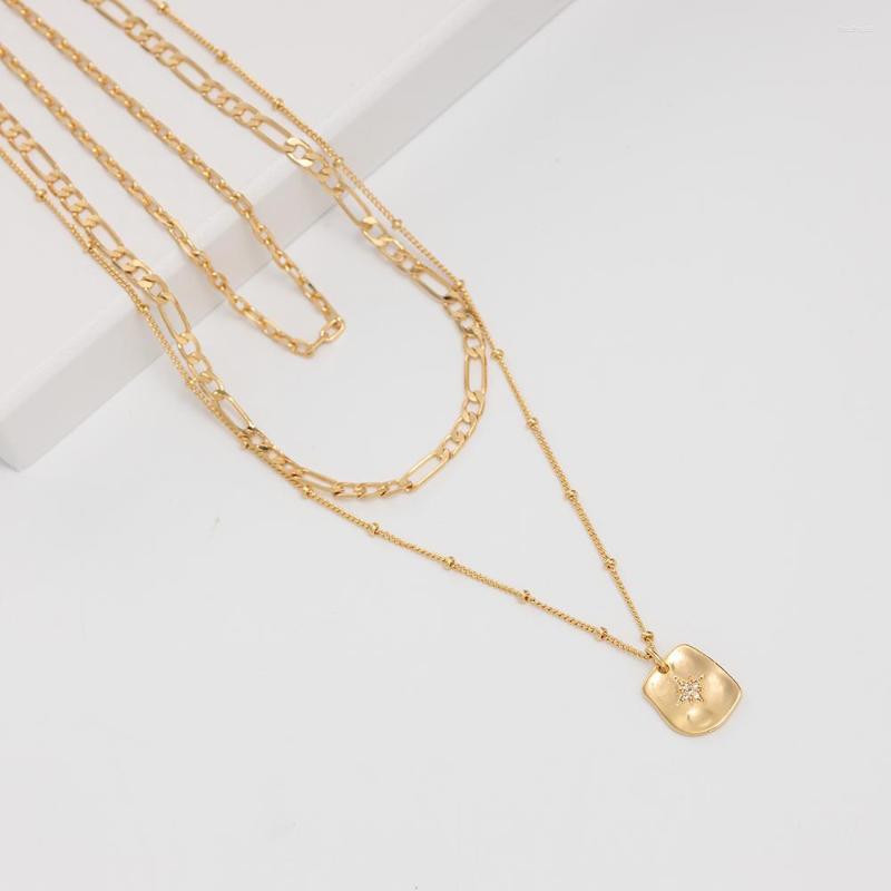 Pendant Necklaces Jaeeyin 2023 Delicate Layered Choker Handmade Coin Multi-layer Adjustable Chain Gold Plated Necklace For Women
Pendant Necklaces Jaeeyin 2023 Delicate Layered Choker Handmade Coin Multi-layer Adjustable Chain Gold Plated Necklace For Women