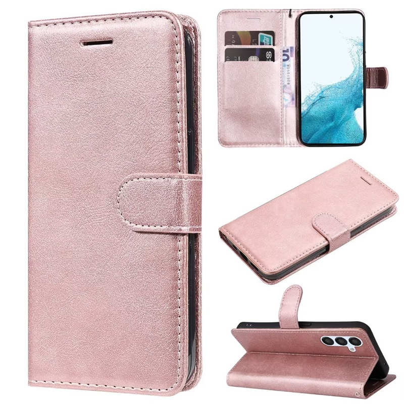 Plain PU Leather Wallet Cases For Samsung A34 A54 A24 5G A04E Motorola Moto G73 G13 G23 G53 E13 Flip Cover Credit ID Card Slot Business Mobile Phone P