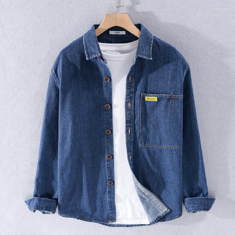 Men's Casual Shirts High-end Brand Men's Cotton Denim Jacket 2023 Spring Simple Fashion Jean Shirt Male Loose Top Tooling Long-sleeved, Black
Men's Casual Shirts High-end Brand Men's Cotton Denim Jacket 2023 Spring Simple Fashion Jean Shirt Male Loose Top Tooling Long-sleeved, Black