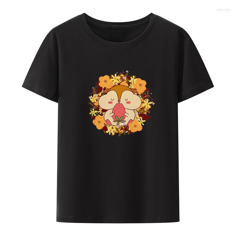 Women' T Shirts Cartoon Hamster T-shirt Leisure Vintage Otaku Women Clothing Trending Camisetas Mujer Portrait Roupas Aesthetic Hipster, Cotton
Women' T Shirts Cartoon Hamster T-shirt Leisure Vintage Otaku Women Clothing Trending Camisetas Mujer Portrait Roupas Aesthetic Hipster, Cotton