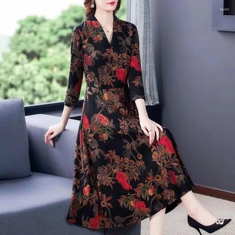Casual Dresses High-grade Dress Middle-aged And Elderly Mothers Spring Autumn 2023 Fashionable Belly Covering Temperament Mid-length, Black
Casual Dresses High-grade Dress Middle-aged And Elderly Mothers Spring Autumn 2023 Fashionable Belly Covering Temperament Mid-length, Black