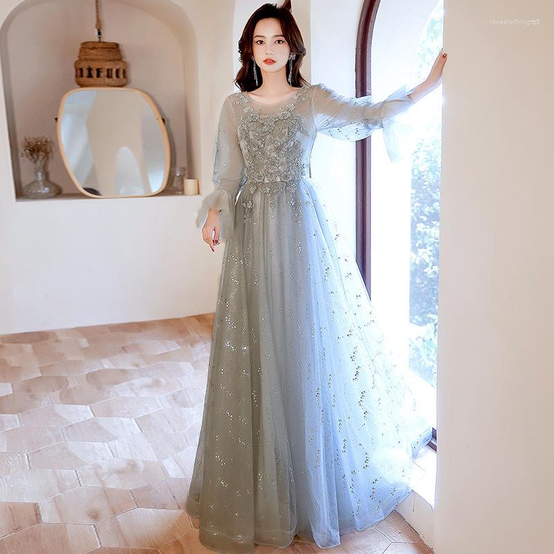 Casual Dresses Sexy Sequins Applique Lantern Sleeve Back Zipper A-Line Evening Dress Bride Bridesmaid Wedding Tulle Prom Gowns Vestidos, Gray
Casual Dresses Sexy Sequins Applique Lantern Sleeve Back Zipper A-Line Evening Dress Bride Bridesmaid Wedding Tulle Prom Gowns Vestidos, Gray