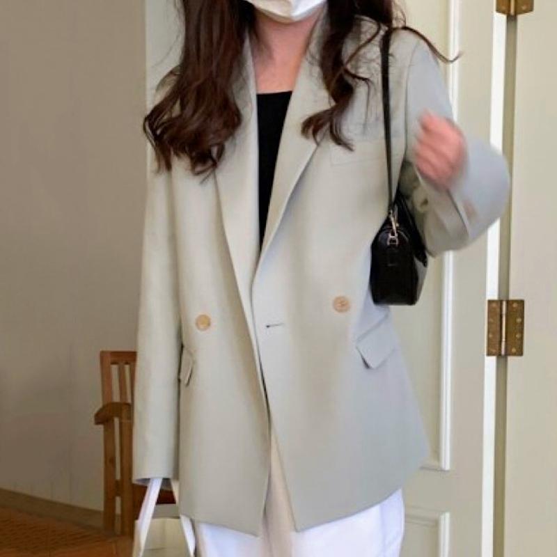 Women' Suits & Blazers Autumn 2023 French Lapel Two Buttons Women Design Loose Solid Color Long Sleeve Casual Elegant Suit Coat Tops, Beige
Women' Suits & Blazers Autumn 2023 French Lapel Two Buttons Women Design Loose Solid Color Long Sleeve Casual Elegant Suit Coat Tops, Beige