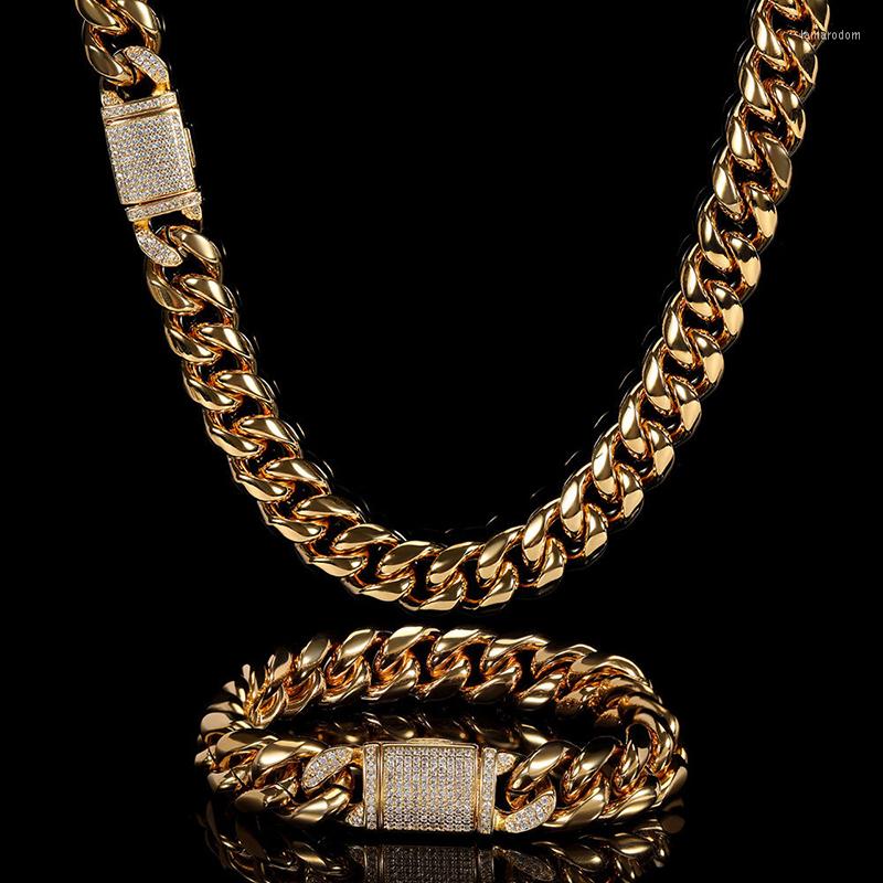 Chains Fashion Hip Hop Jewelry Golden Necklace 12mm Round Polished Cuban Chain For Men Women Rapper
Chains Fashion Hip Hop Jewelry Golden Necklace 12mm Round Polished Cuban Chain For Men Women Rapper