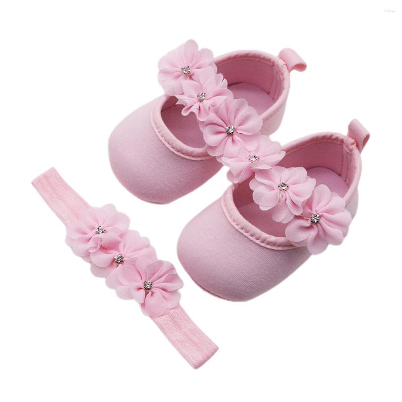 First Walkers Born Baby Girls Baptism Shoes Soft Sole Mary Jane Flats Solid Color Headband With Flower
First Walkers Born Baby Girls Baptism Shoes Soft Sole Mary Jane Flats Solid Color Headband With Flower