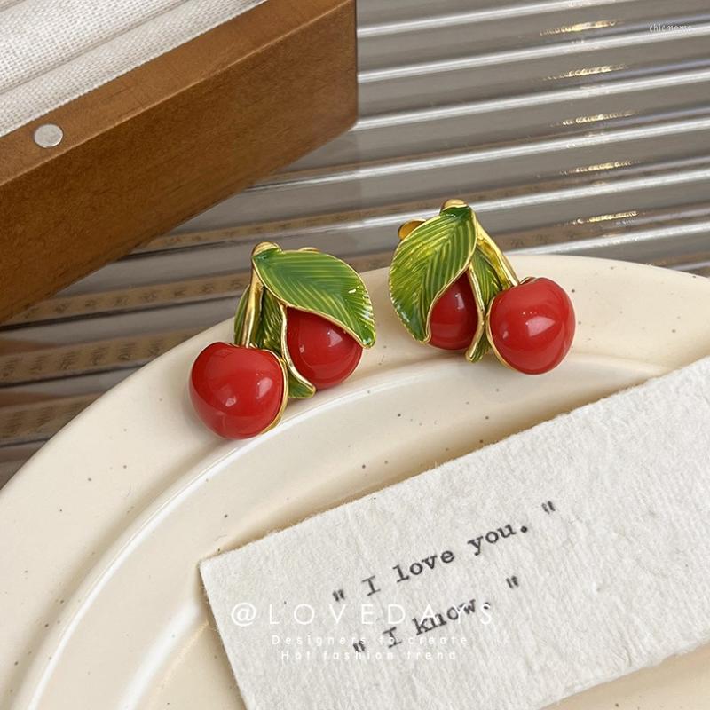 Backs Earrings Minar Kawail Enamel Red Cherry Clip For Women Girls Gold Color Metal Simulation Fruit Pendant Earring Every Day Jewelry
Backs Earrings Minar Kawail Enamel Red Cherry Clip For Women Girls Gold Color Metal Simulation Fruit Pendant Earring Every Day Jewelry