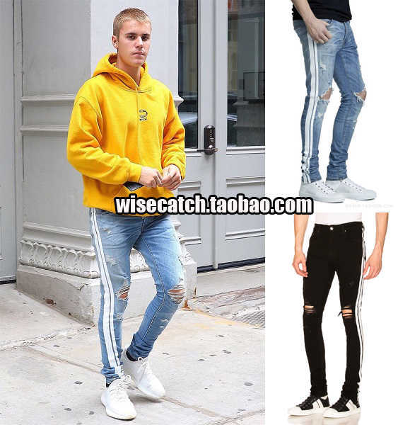 Jeans Mens Am1r1 Trousers Pants Mirri Ripped Fashion Designer Brand New Men's White Embroidery Patch Elastic Slim Denim Hip Hop High EIX8, Wash blue
Jeans Mens Am1r1 Trousers Pants Mirri Ripped Fashion Designer Brand New Men's White Embroidery Patch Elastic Slim Denim Hip Hop High EIX8, Wash blue
