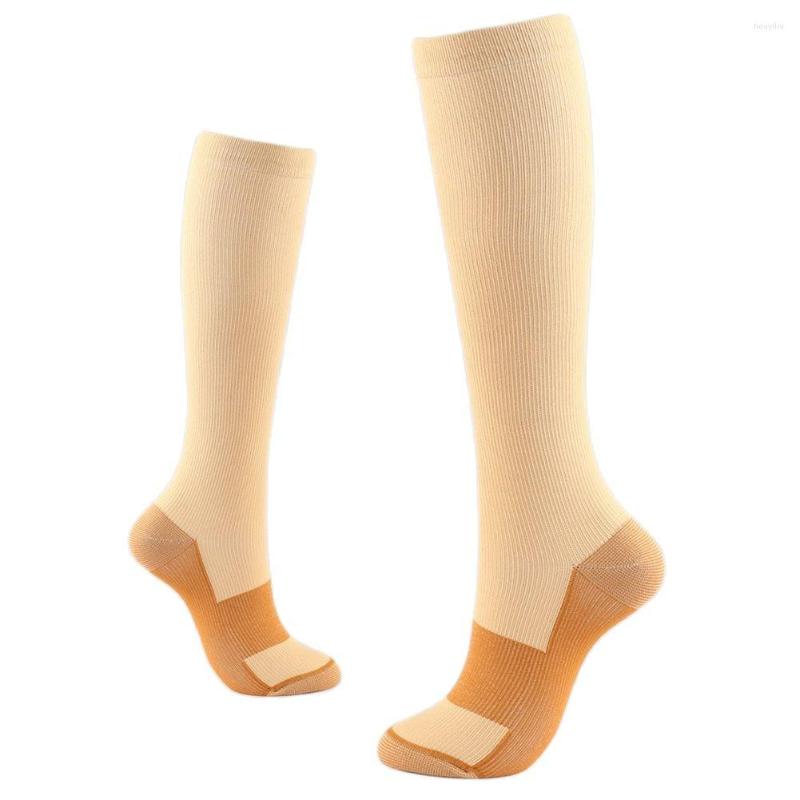 

Sports Socks 5 Pair Compression Stockings Blood Circulation Promotion Slimming Anti-Fatigue Comfortable Solid Color, Black