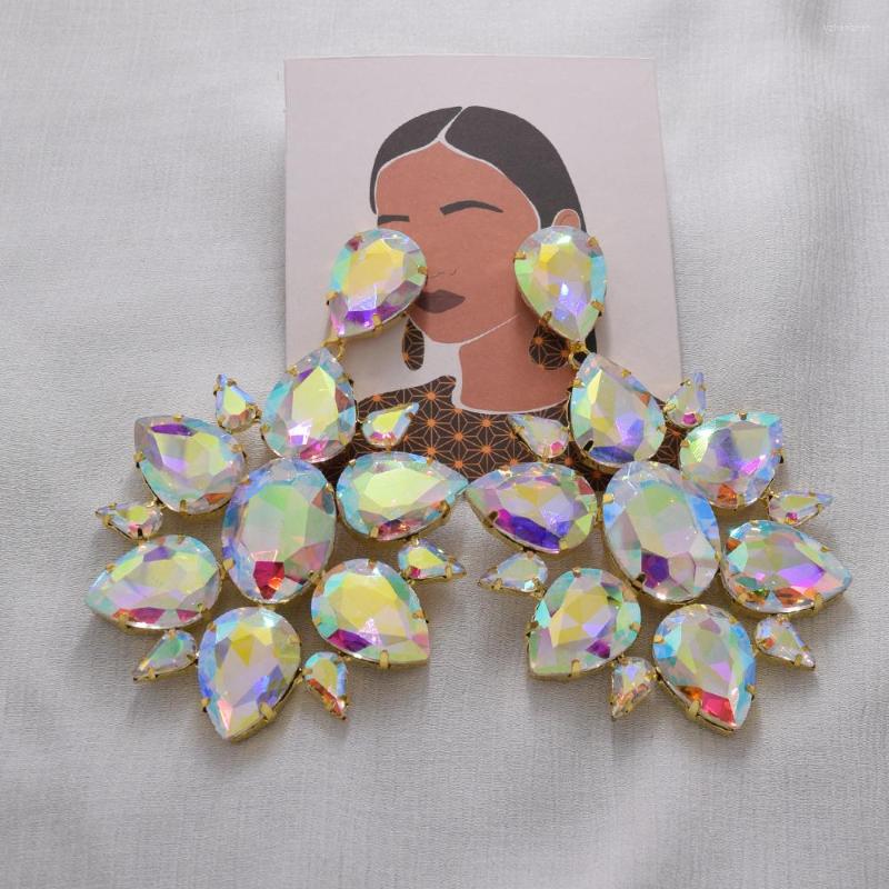 Dangle Earrings Good Quality Big Size Glass Crystal AB Color Women Drop Earring For Wedding Party Girls Jewelry Long Gold
Dangle Earrings Good Quality Big Size Glass Crystal AB Color Women Drop Earring For Wedding Party Girls Jewelry Long Gold
