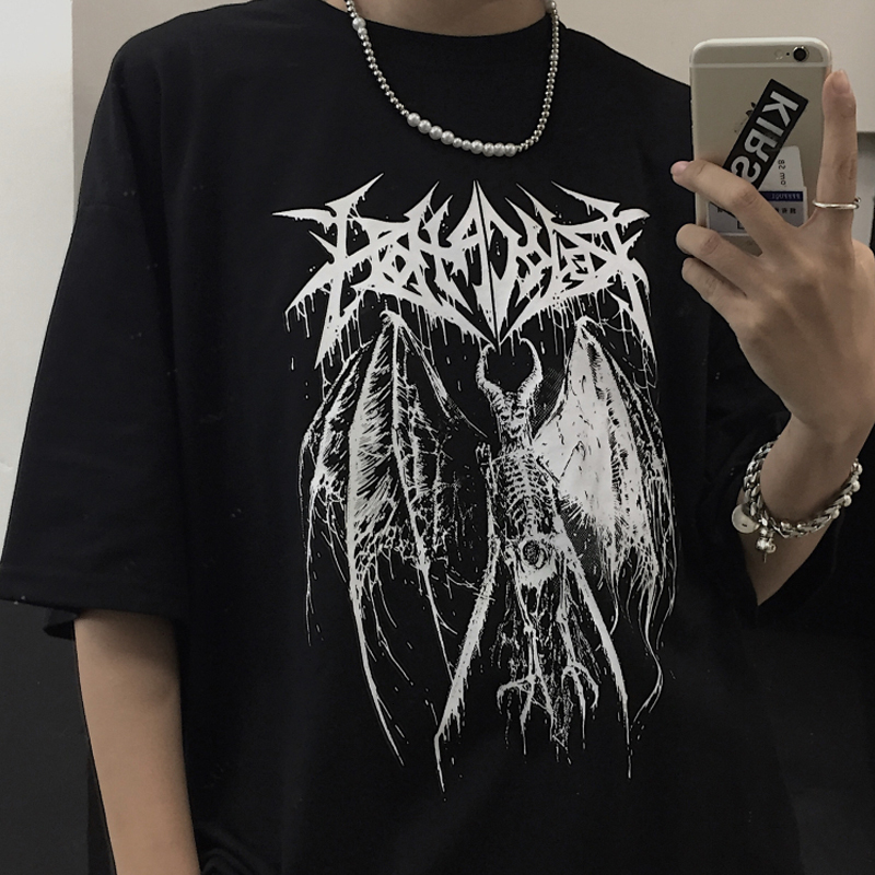 Mens TShirts Black Demon Punk Gothic Anime Print Clothes Streetwear Tops Tshirt Harajuku Y2K Top Oversized T Shirt Retro Korean Style 230317, Fs
Mens TShirts Black Demon Punk Gothic Anime Print Clothes Streetwear Tops Tshirt Harajuku Y2K Top Oversized T Shirt Retro Korean Style 230317, Fs