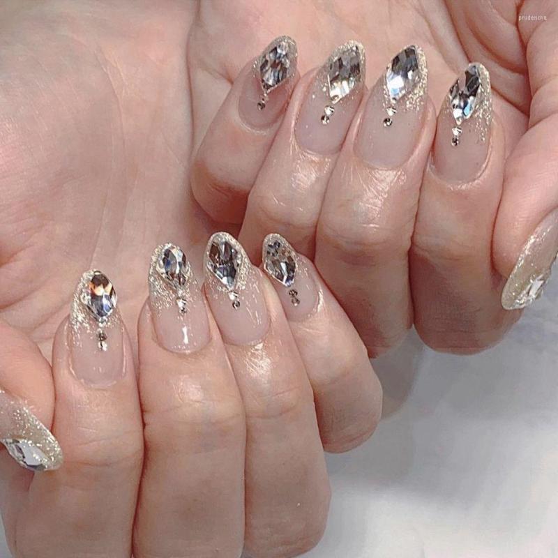 False Nails 24pcs/Box Detachable Almond Wearable French Stiletto Fake Full Cover Nail Tips Press On, 04
False Nails 24pcs/Box Detachable Almond Wearable French Stiletto Fake Full Cover Nail Tips Press On, 04